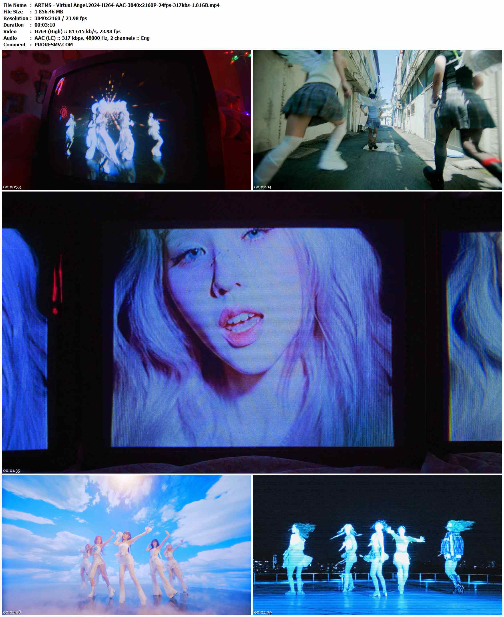 ARTMS - Virtual Angel.2024-H264-AAC-3840x2160P-24fps-317kbs-1.81GB官方MV_高清MV